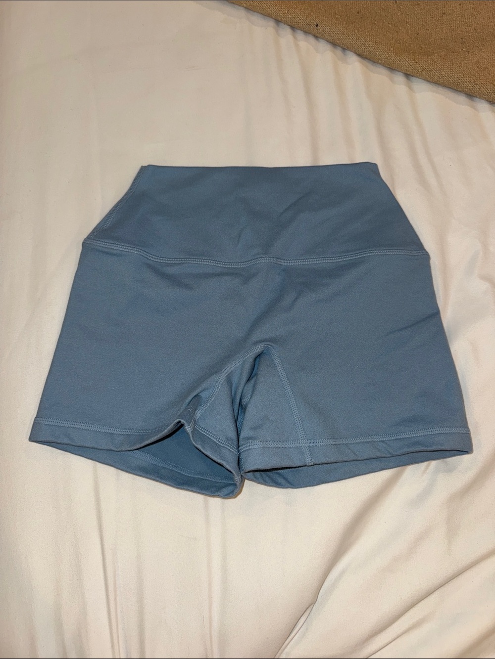 SET FORMCLOUD High-Waist Performance Bike Shorts in Dusty Blue